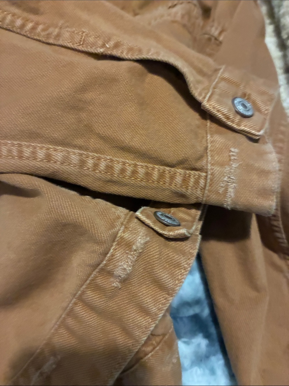Free People Rust-Tan Jean Jacket - Picture 7 of 7
